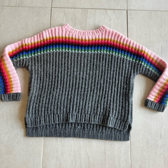 XIRENA Colorblock / Rainbow Apres Ski Sweater Relaxed Fit Size XS - Picture 4 of 10